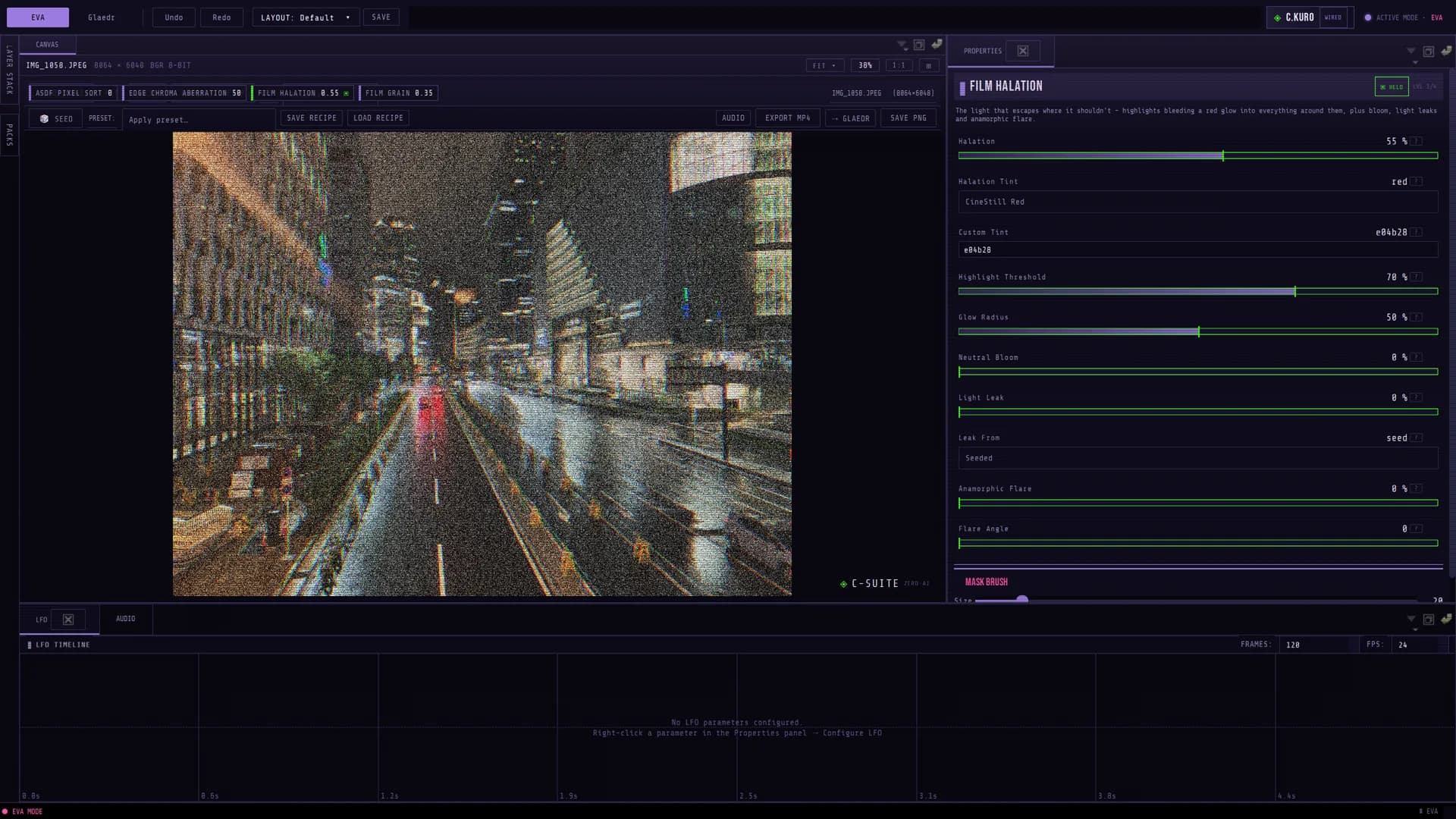 The Wired console — EVA mode